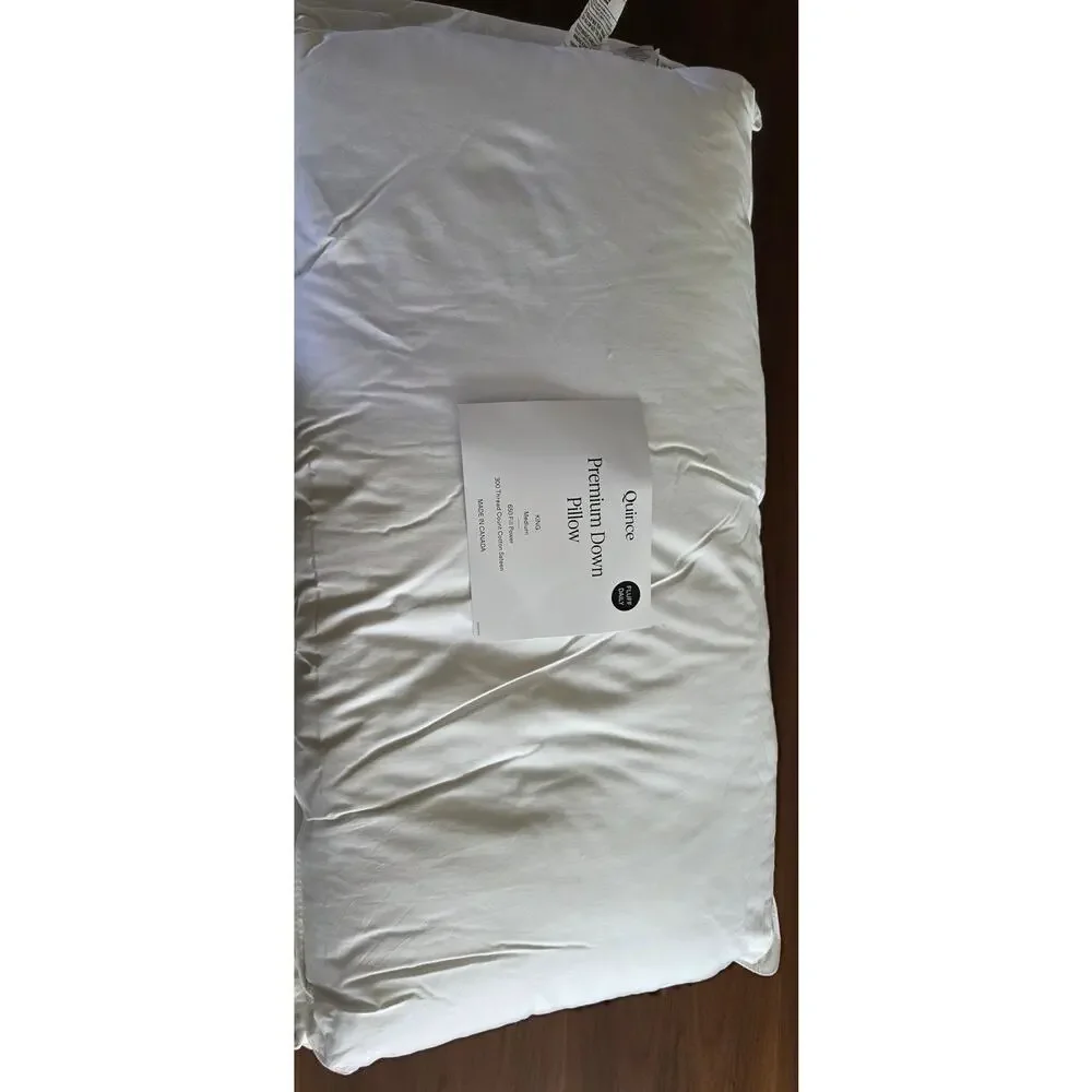 Quince Premium King Down Medium Pillow